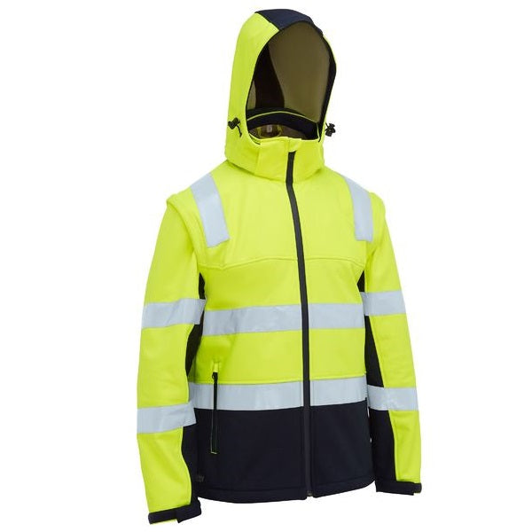 Bisley BJ6078T Taped Two Tone Hi Vis 3 In 1 Soft Shell Jacket