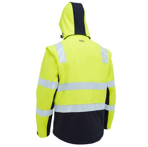 Bisley BJ6078T Taped Two Tone Hi Vis 3 In 1 Soft Shell Jacket