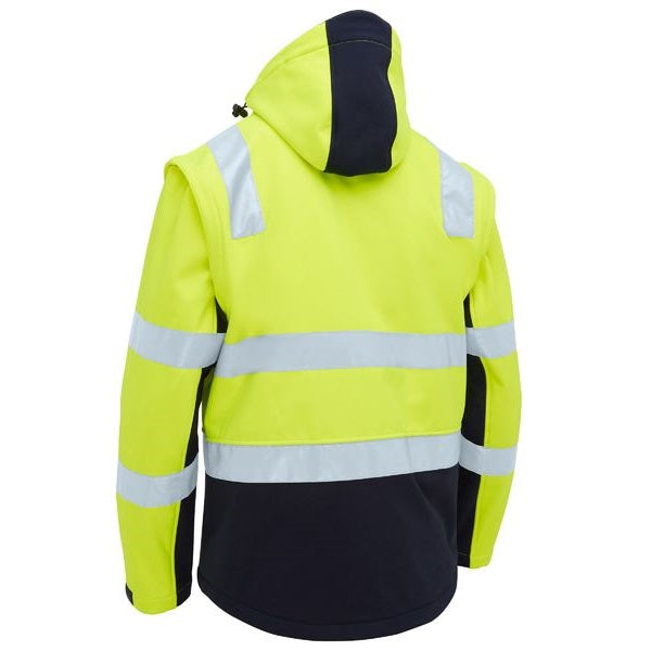 Bisley BJ6078T Taped Two Tone Hi Vis 3 In 1 Soft Shell Jacket