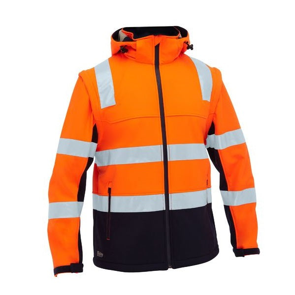 Bisley BJ6078T Taped Two Tone Hi Vis 3 In 1 Soft Shell Jacket