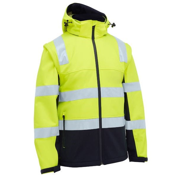 Bisley BJ6078T Taped Two Tone Hi Vis 3 In 1 Soft Shell Jacket