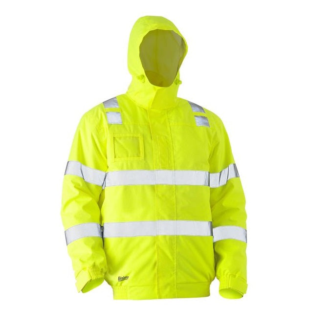 Bisley BJ6770T Taped HiVis Wet Weather Bomber Jacket