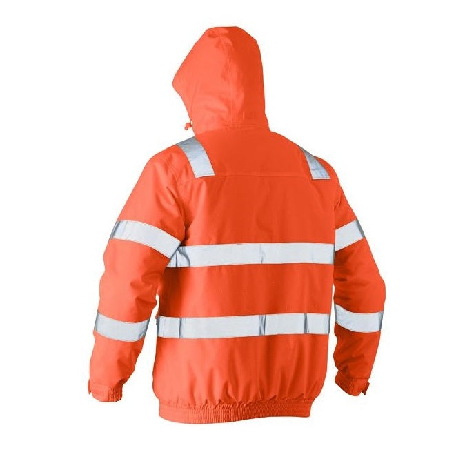 Bisley BJ6770T Taped HiVis Wet Weather Bomber Jacket