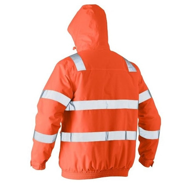 Bisley BJ6770T Taped HiVis Wet Weather Bomber Jacket