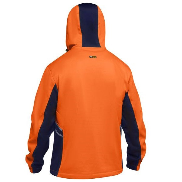 Bisley BK6571 Hi Vis Liquid Replellent Fleece Hoodie