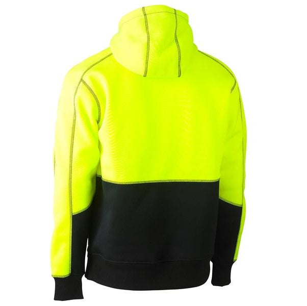 Bisley BK6619 HiVis Two Tone Fleece Pullover Hoodie