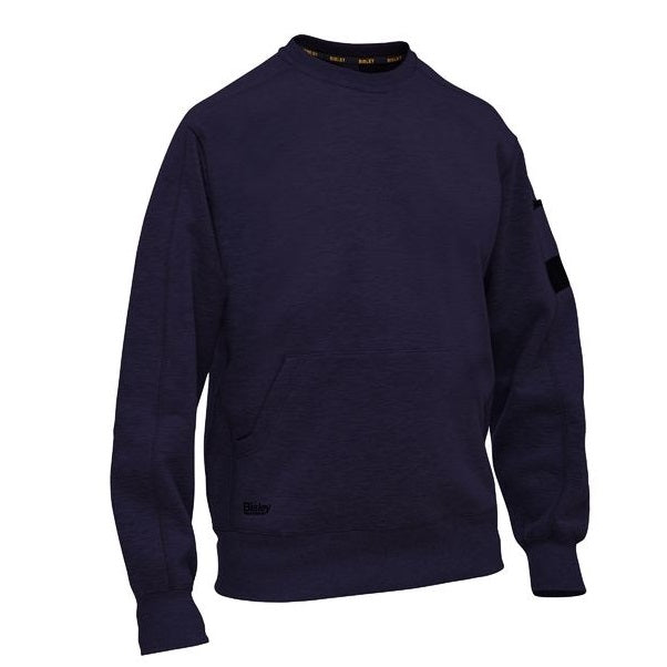Bisley BK6723 Work Fleece Crew Neck Jumper