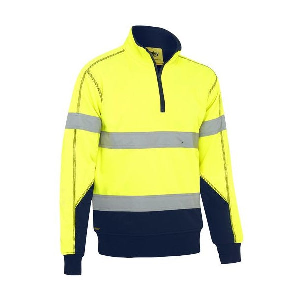 Bisley BK6987T Taped HiVis Fleece Pullover With Sherpa Lining