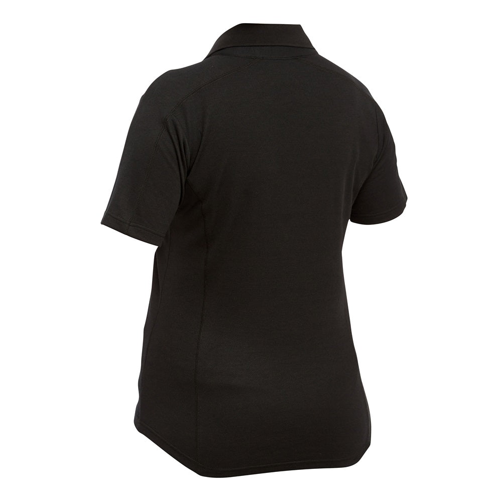 Bisley BKL1202 Women's Black Short Sleeve Polo - Back