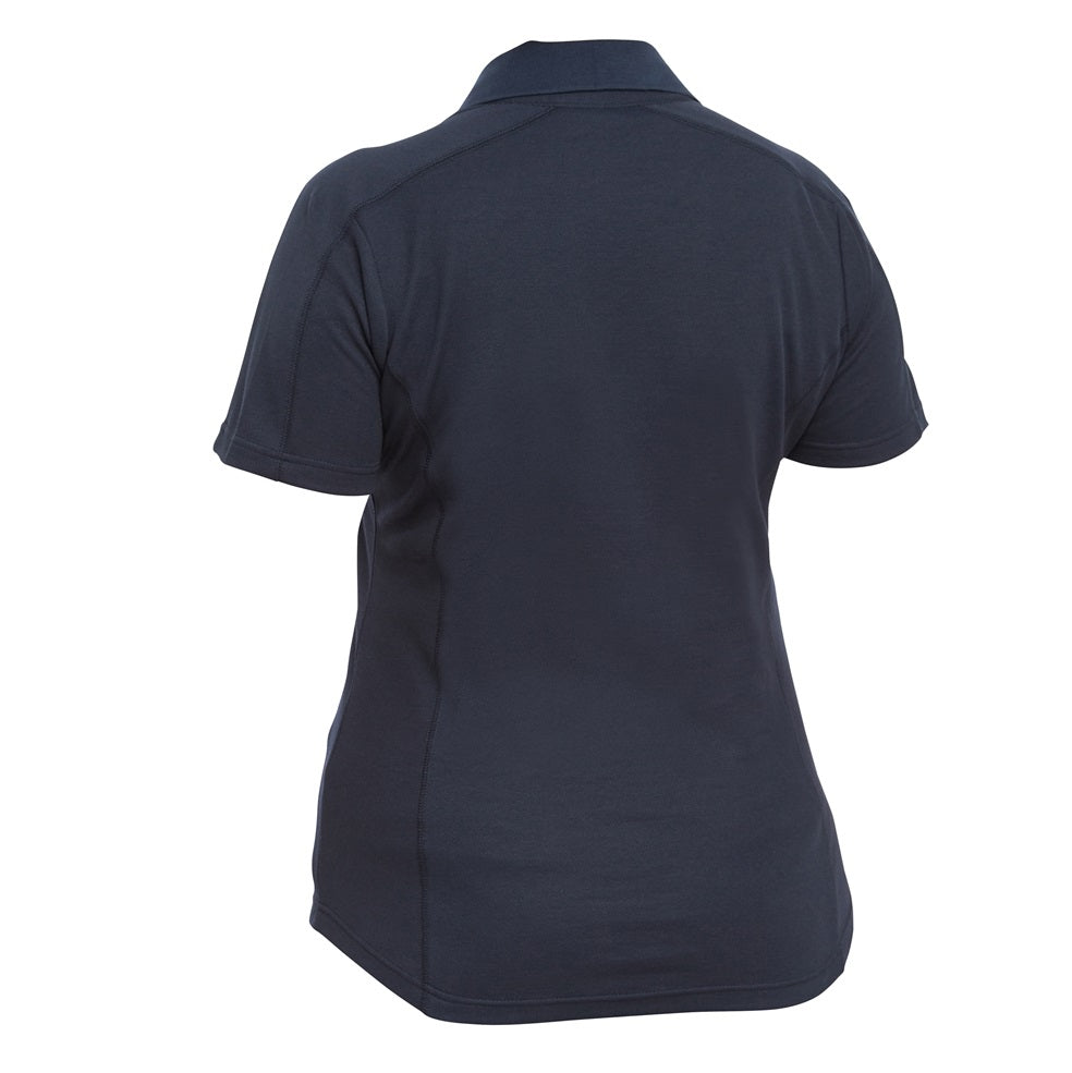 Bisley BKL1202 Women's Charcoal Colour Short Sleeve Polo - Back view