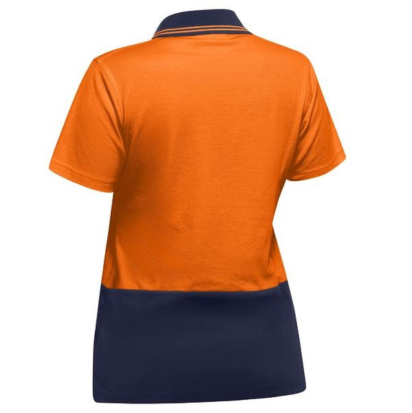 Bisley BKL1234 Womens Hi Vis V-Neck Polo