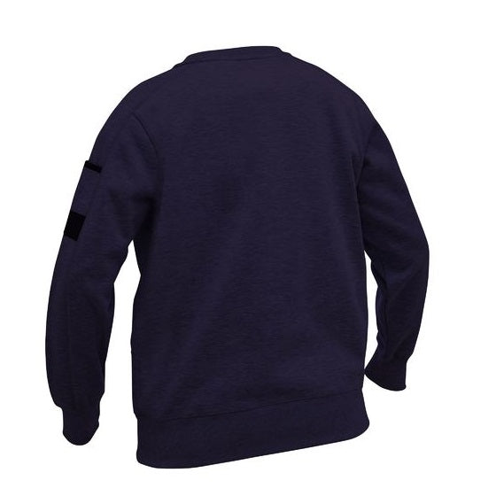Bisley BKL6723 Womens Fleece Crew Neck Jumper in Navy colour - Back