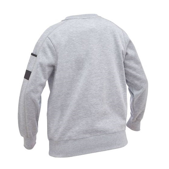 Bisley BKL6723 Womens Fleece Crew Neck Jumper in Gray colour - Back