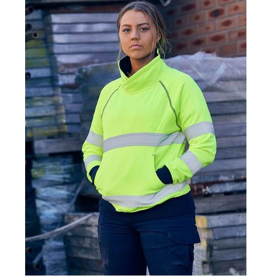 Bisley BKL6818T Womens Taped HiVis Fleece Jumper