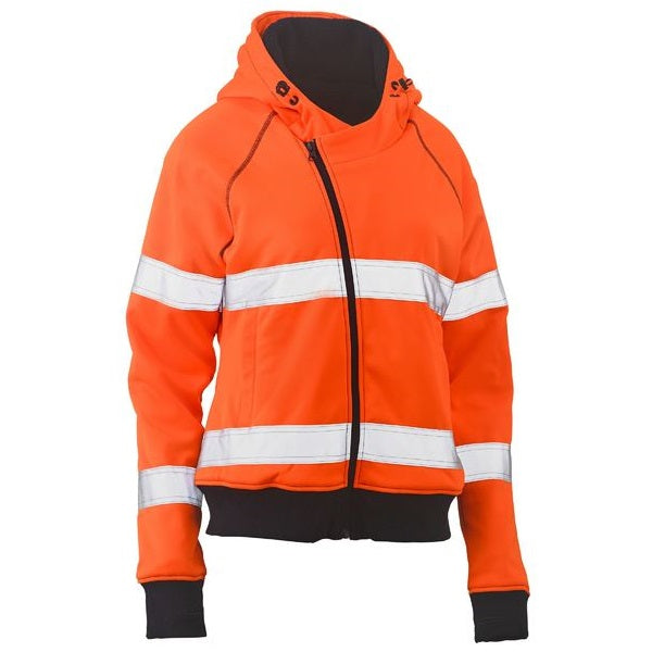 Bisley BKL6819T Womens Taped HiVis Fleece Hoodie