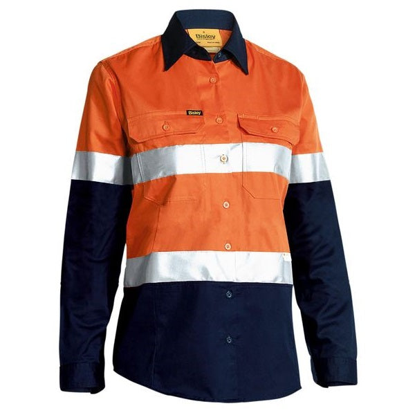 Bisley BL6696T Womens 3M Taped HiVis Cool Lightweight Shirt
