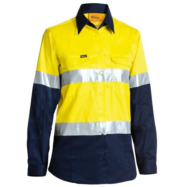 Bisley BL6696T Womens 3M Taped HiVis Cool Lightweight Shirt