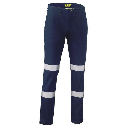 Bisley BP6008T Taped Biomotion Stretch Cotton Drill Work Pants - Front view
