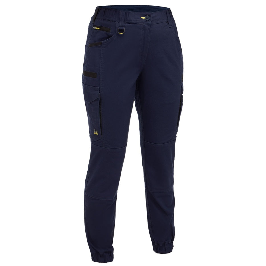 Bisley BPCL6237 Womens Flx & Move™ Elastic Waist Cargo Cuffed Pants