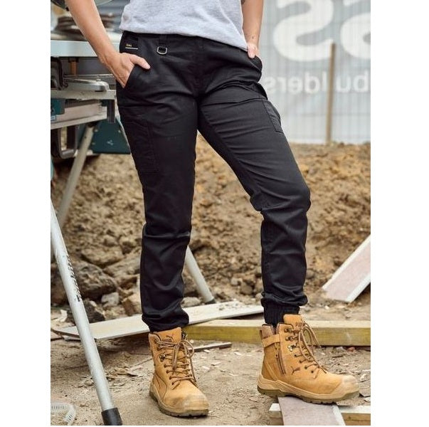 Bisley BPL6028 Womens Cotton Cargo Cuffed Pants