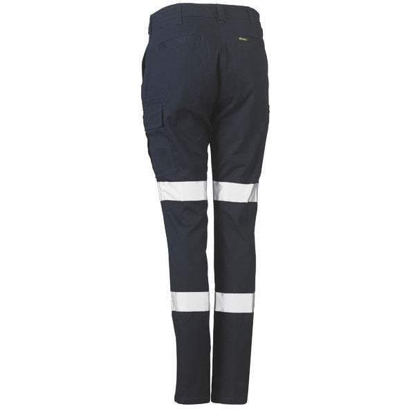 Bisley BPL6115T Women's Taped Cotton Cargo Pants - Back view