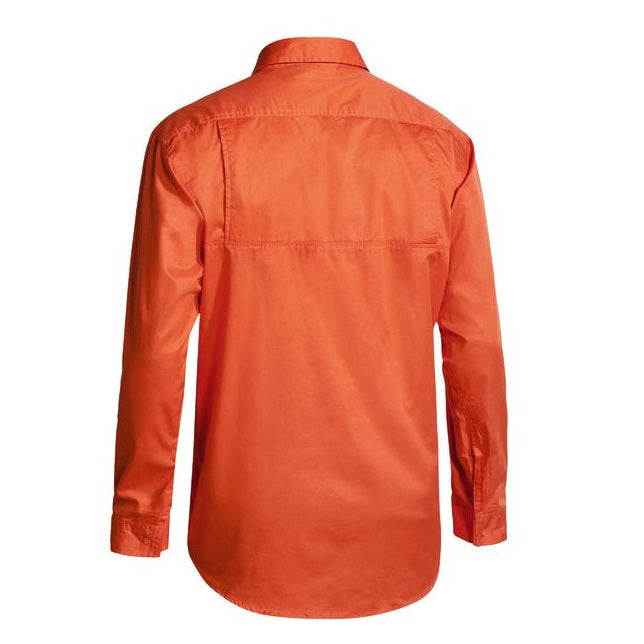 Bisley BS6894 Mens Cool Lightweight Gusset Cuff HiVis L/S Shirt