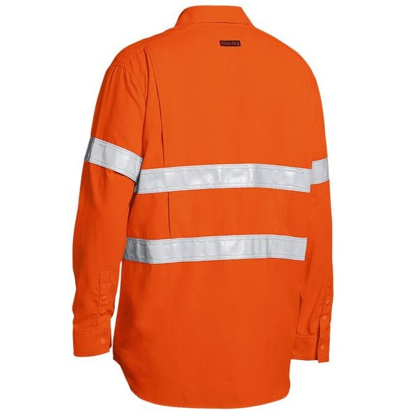Bisley BS8238T Tencate Tecasafe® Plus 480 Taped HiVis Lightweight FR Vented L/S Shirt