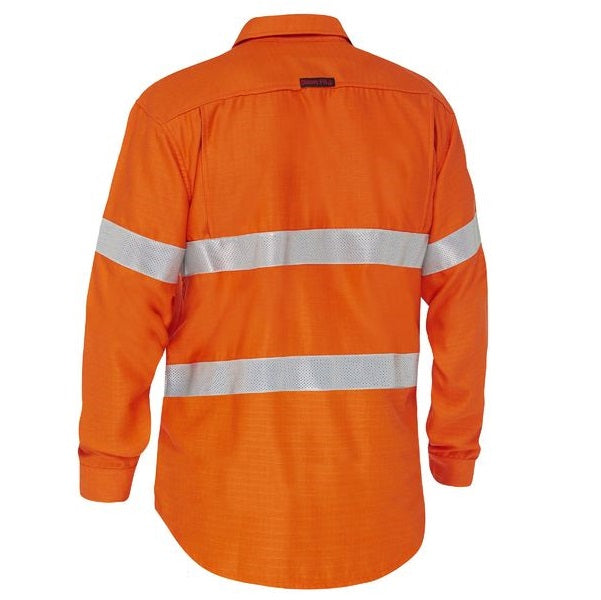 Bisley BS8339T Apex 160 Taped Hi Vis FR Ripstop Vented Shirt