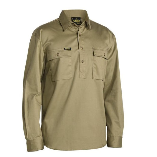 Bisley BSC6433 Closed Front Cotton Drill Shirt