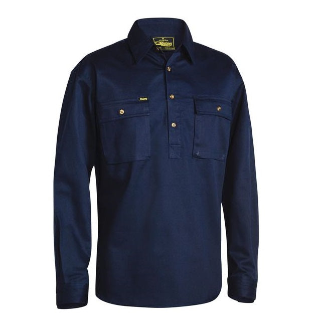 Bisley BSC6433 Closed Front Cotton Drill Shirt