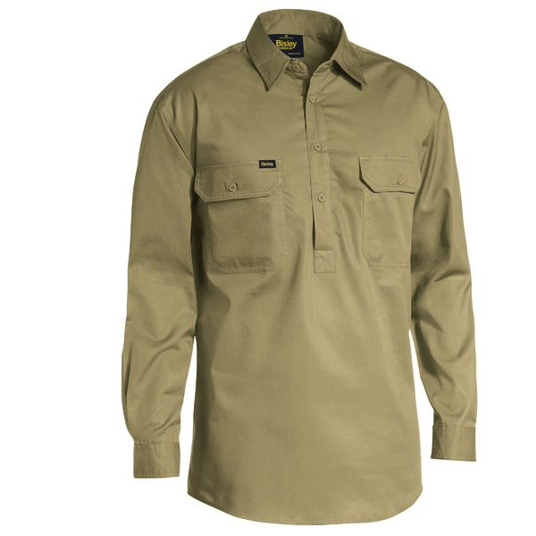 Bisley BSC6820 Closed Front Lightweight Drill L/S Shirt