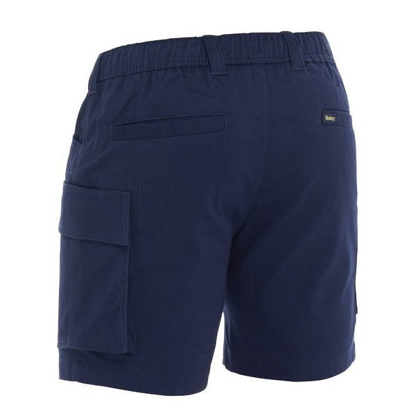 Bisley BSHC1018 Stretch Cotton Elastic Waist Cargo Shorts