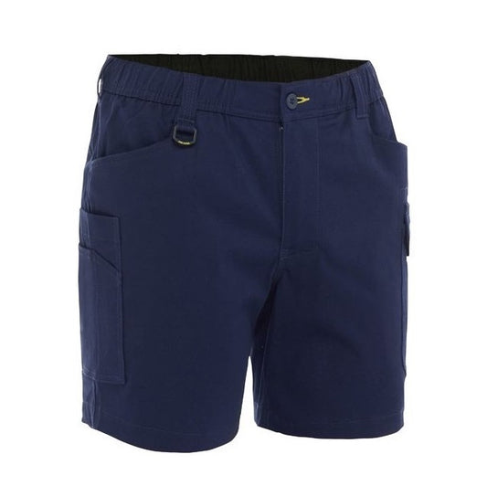Bisley BSHC1018 Stretch Cotton Elastic Waist Cargo Shorts