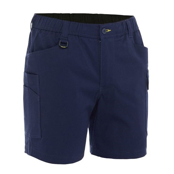 Bisley BSHC1018 Stretch Cotton Elastic Waist Cargo Shorts