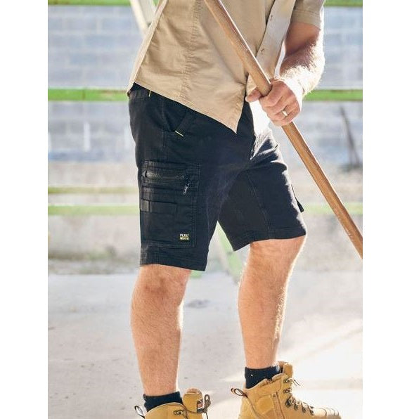 Bisley BSHC1335 FLX & Move Stretch Denim Zip Cargo Shorts