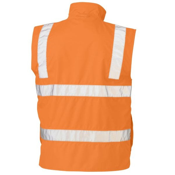 Bisley BV0364T Taped HiVis Rail Wet Weather Vest
