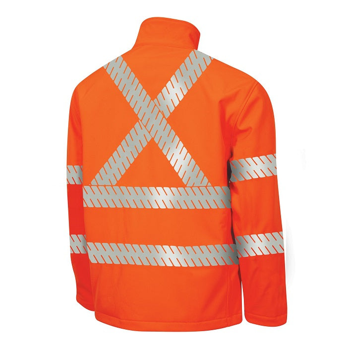 Bool BW1300T5 HiVis FR Softshell Jacket with Segmented Tape