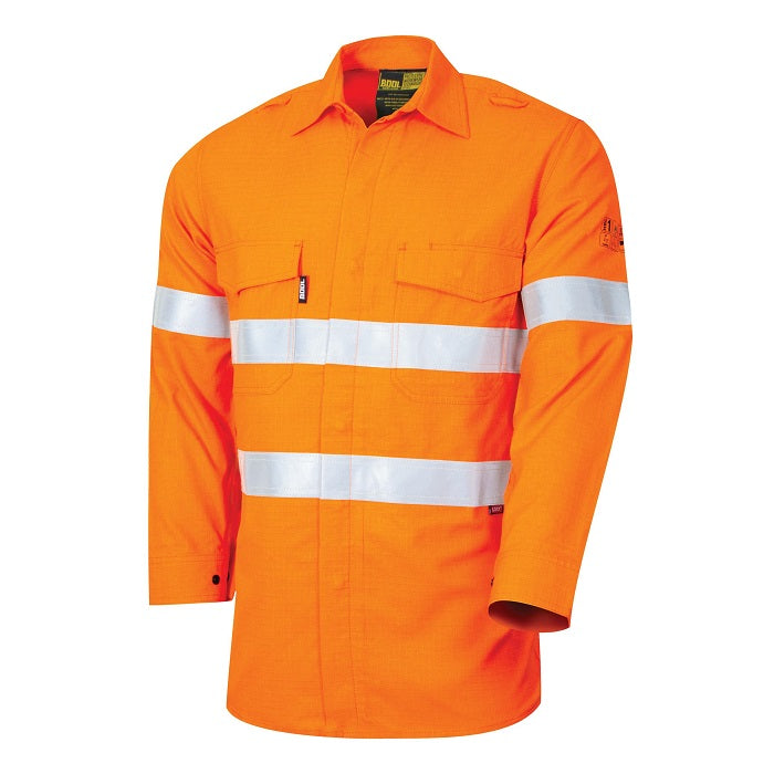 Bool BW1500T1 Lightweight PPE1 FR Shirt with Loxy FR Reflective Tape