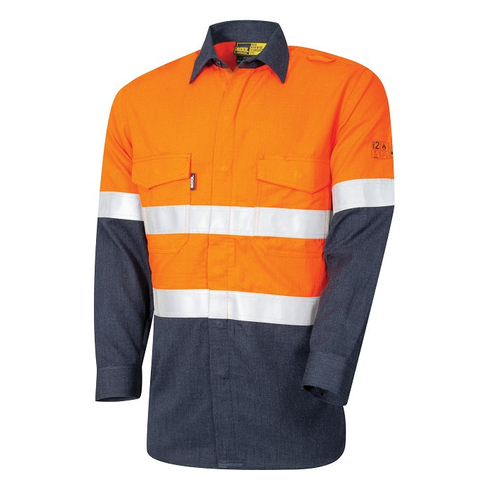 Bool BW2500T1 Lightweight PPE1 Two Tone FR Shirt with Loxy™ Reflective Tape