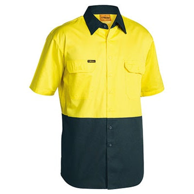 Bisley BS1895 2-Tone Cool Lightweight Drill Short Sleeve Shirt