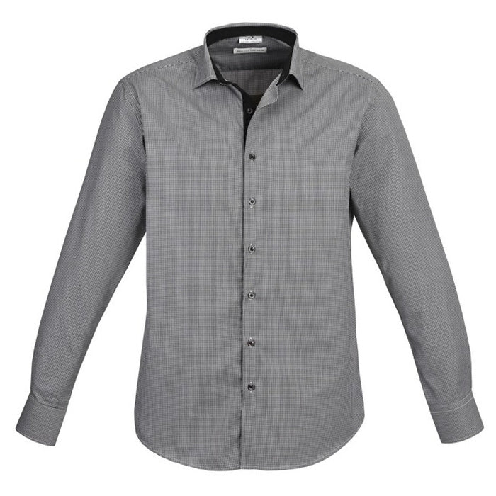Biz Collection S267ML Edge Mens Long Sleeve Shirt Black