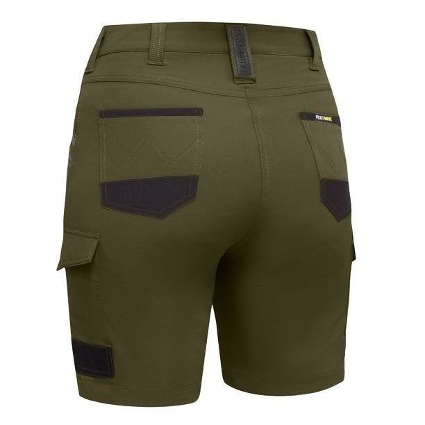 Bisley BSHL1332 Womens FLX & Move 4-Way Stretch Zip Cargo Shorts