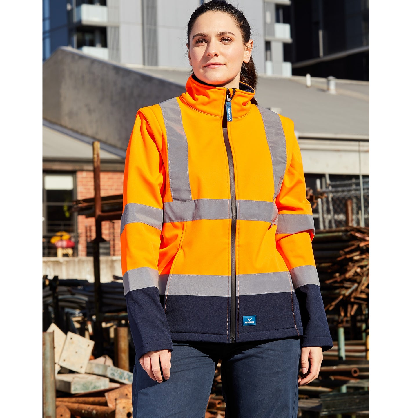 Rainbird 8527 Carroll Ladies Soft Shell HiVis Jacket
