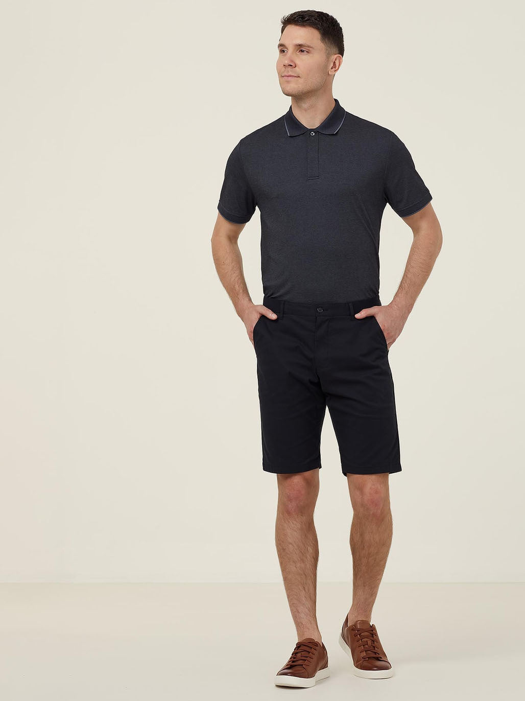 NNT CATJA4 Textured Short Sleeve Polo