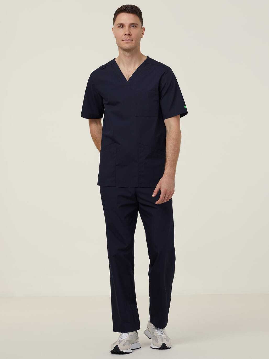 NNT CATQ4B Vital Antibacterial Swan Scrub Pant