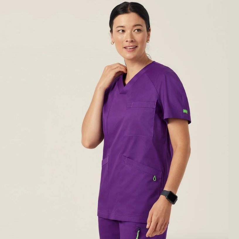 NNT CATRFV Unisex Carl V-Neck Style Scrub Top