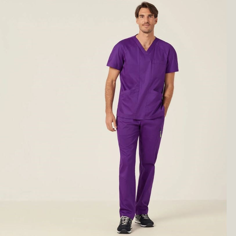 NNT CATRFV Unisex Carl V-Neck Style Scrub Top