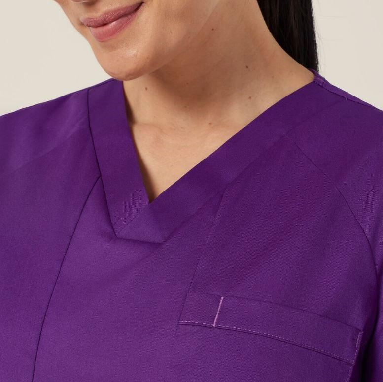 NNT CATRFV Unisex Carl V-Neck Style Scrub Top