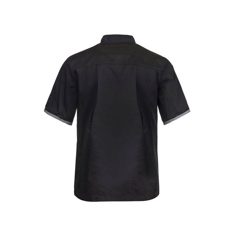 Chefscraft CJ042 DISCONTINUED Executive Chefs Lightweight Vented S/S Jacket with Checked Detail