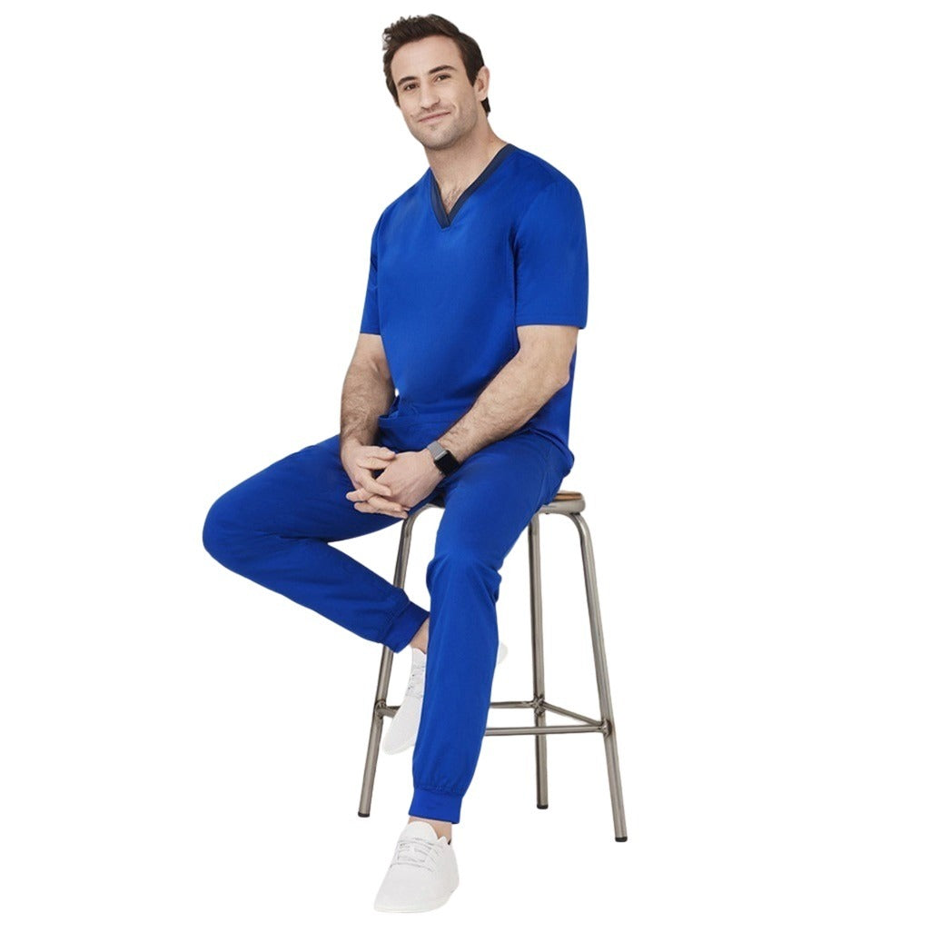 Biz Care CSP042ML Mens Riley Slim Leg Jogger Scrub Pant